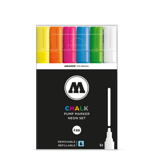 Molotow - Chalk Marker 4mm Neon Set (200.473) 1.png