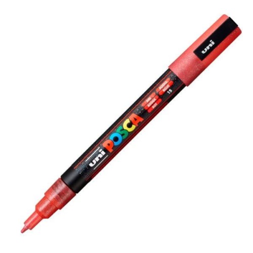 UniPOSCA - PC-3M Glitter Red - 0.9 - 1.3mm.jpg