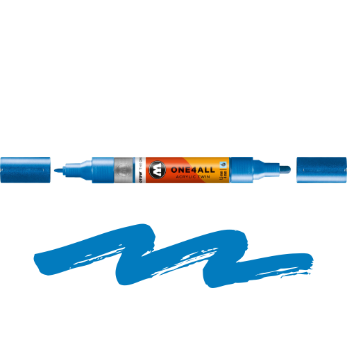 Molotow - One4All Acrylic Twin Metallic Blue 224 - 1,5 mm  4 mm.png