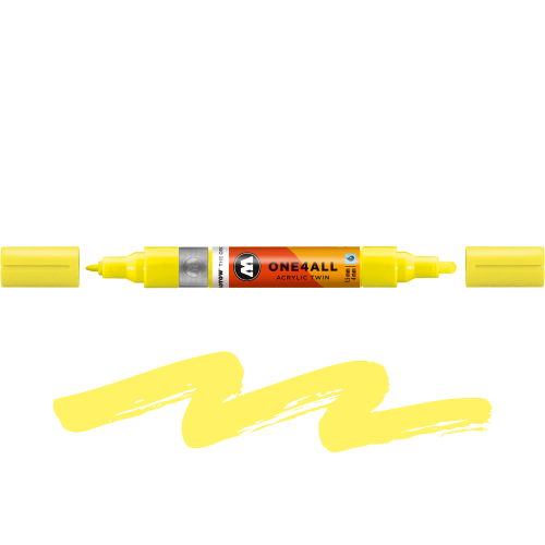 Molotow - One4All Acrylic Twin Neon Yellow Fluo 220 - 1,5 mm  4 mm.png