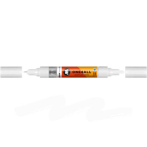 Molotow - One4All Acrylic Twin Signal White 160 - 1,5 mm  4 mm.png