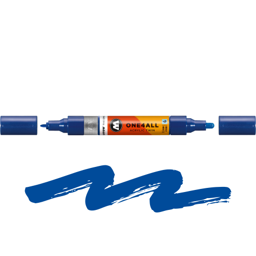 Molotow  One4All Acrylic Twin True Blue 204 - 1,5 mm  4 mm.png