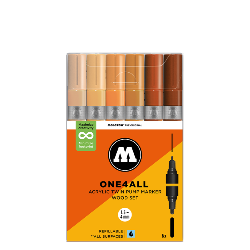 Molotow - One4All Acrylic TWIN Wood Set.png