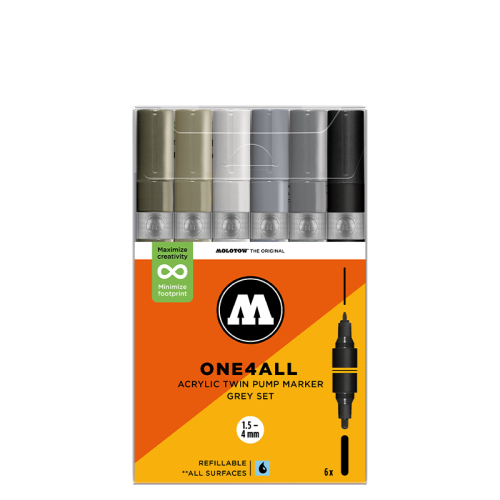 Molotow - One4All Acrylic TWIN Grey Set.png