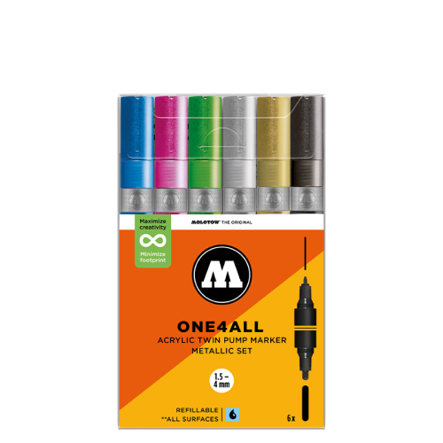Molotow - One4All Acrylic TWIN Metallic Set.png