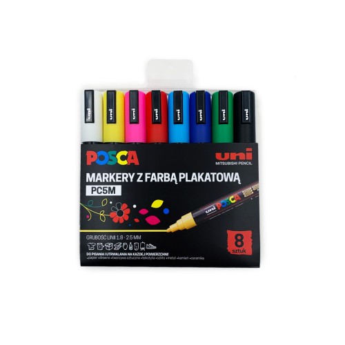 Posca - Zestaw markerów PC-5M Set 8szt.jpg