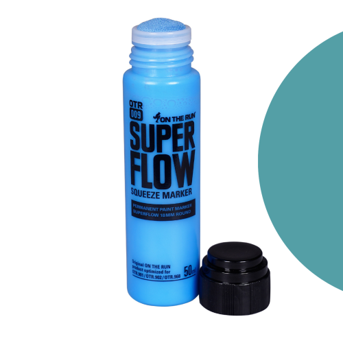 On The Run - OTR.009 Superflow Squeeze Marker Paint Turquoise - 18mm.png